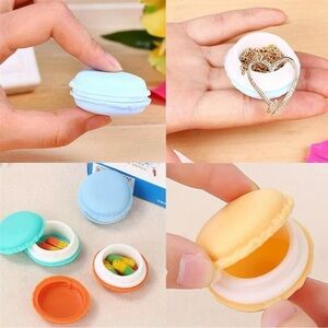 Macaron Mini Storage Case – Cute Jewelry / Earring Travel Organizer